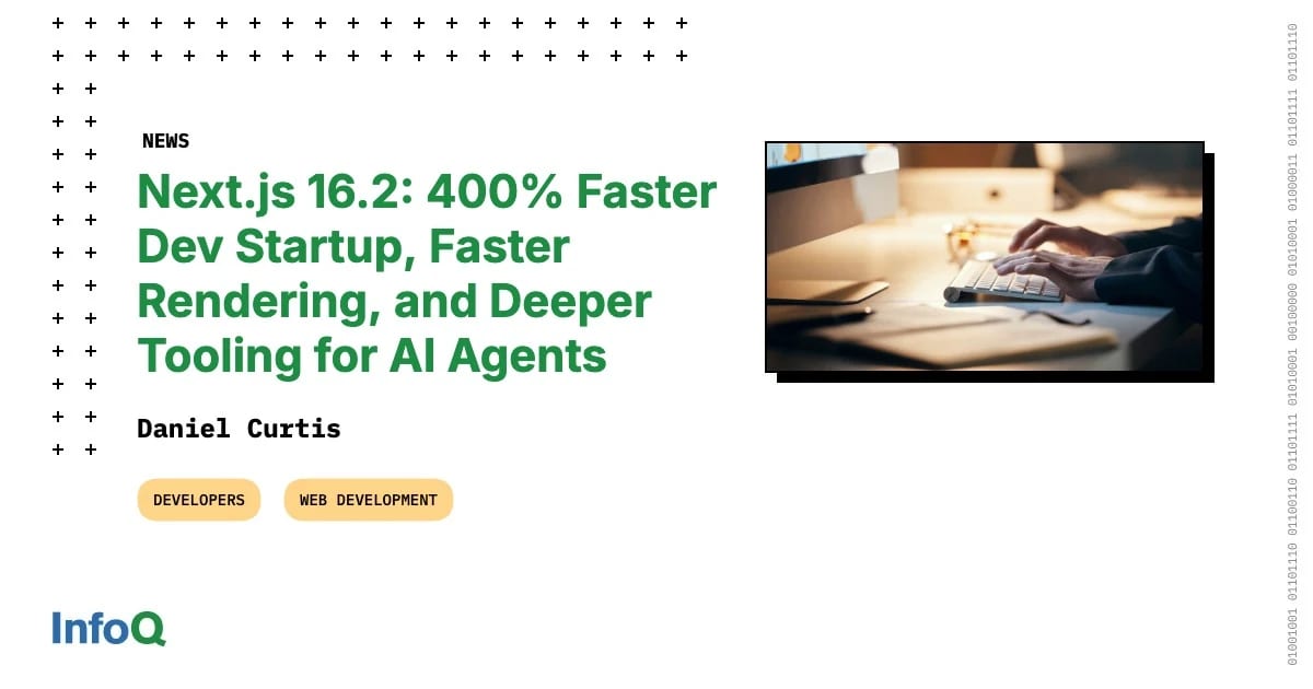 Next.js 16.2: Prestazioni Record e Integrazione AI per Sviluppatori