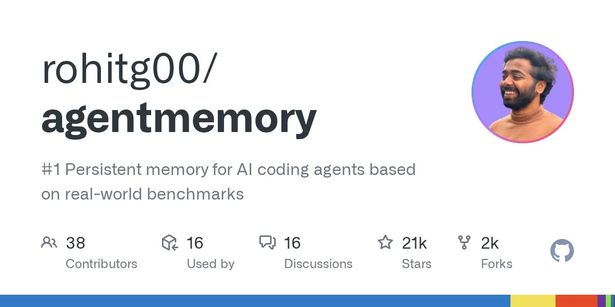 AgentMemory: Memoria Persistente per i Tuoi Agenti AI di Coding