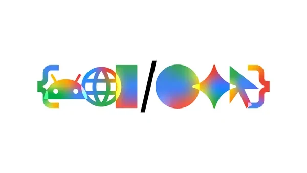 Logo di Google I/O 2026 con design astratto