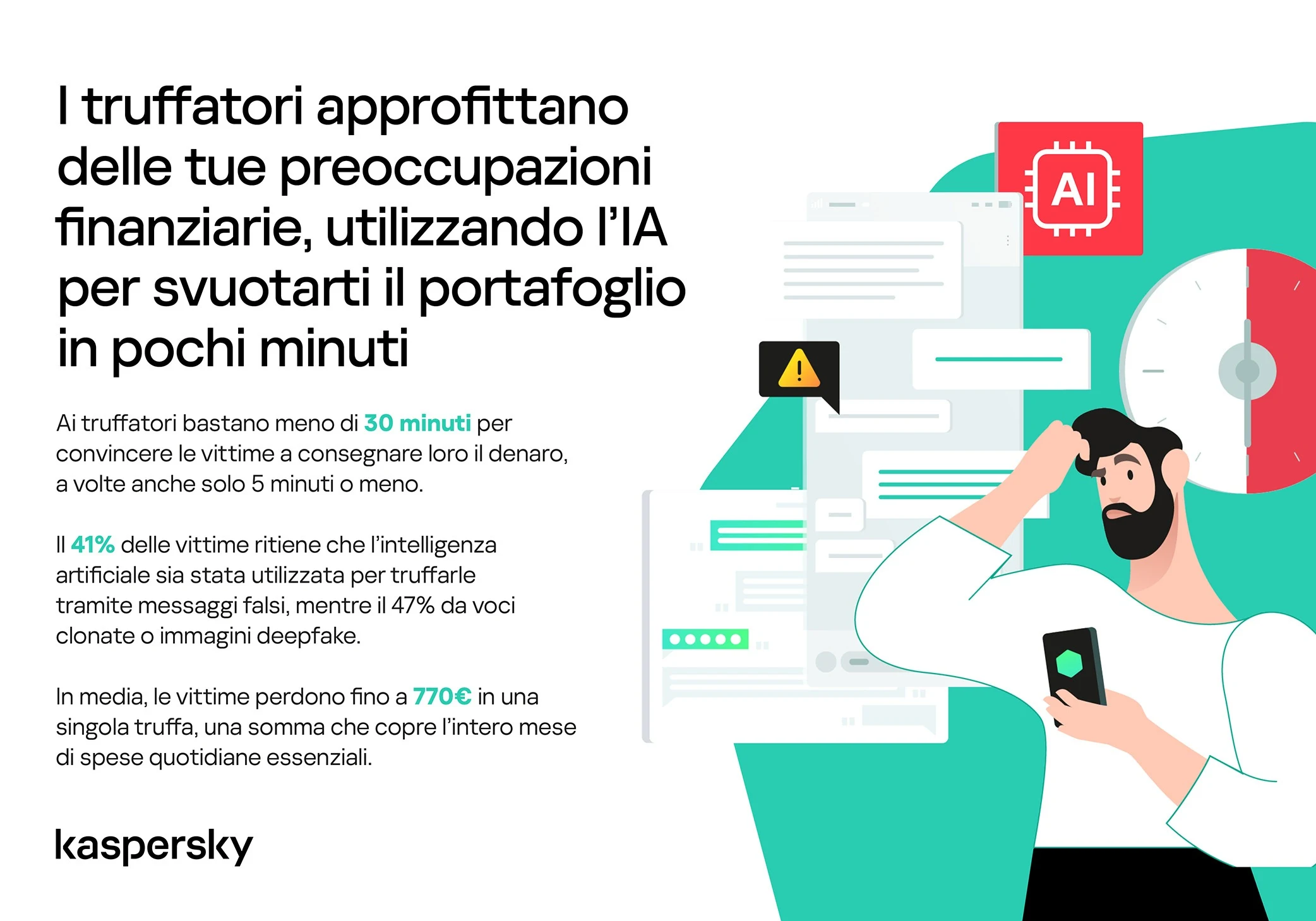 Le bande di truffatori approfittano delle preoccupazioni finanziarie