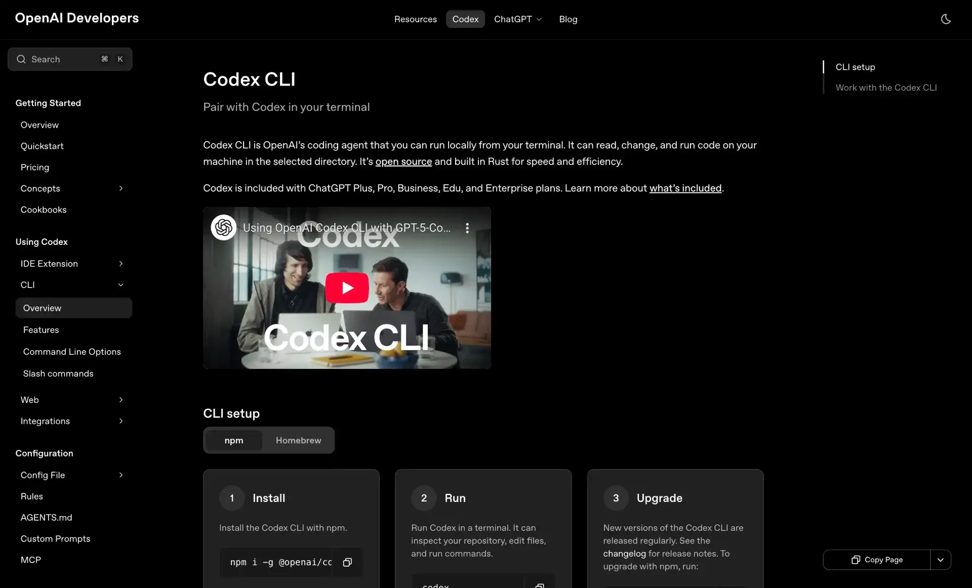 openai codex cli